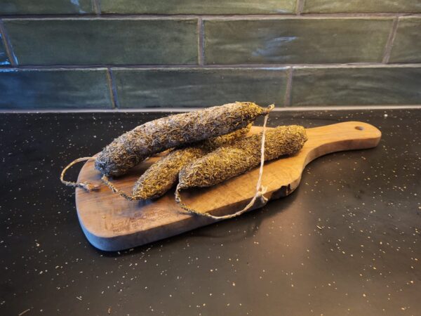 Droge worst groene kruiden