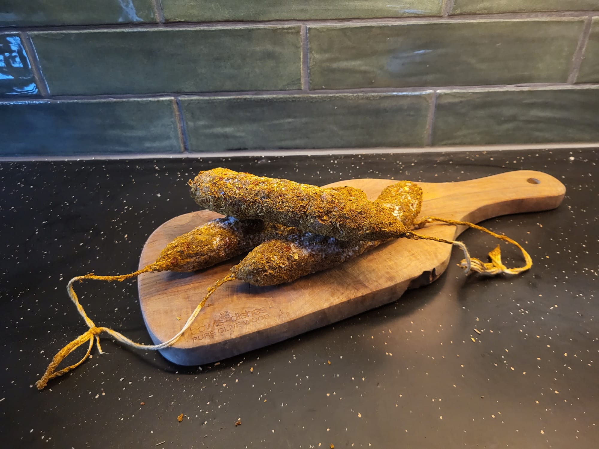 Droge worst tuinkruiden